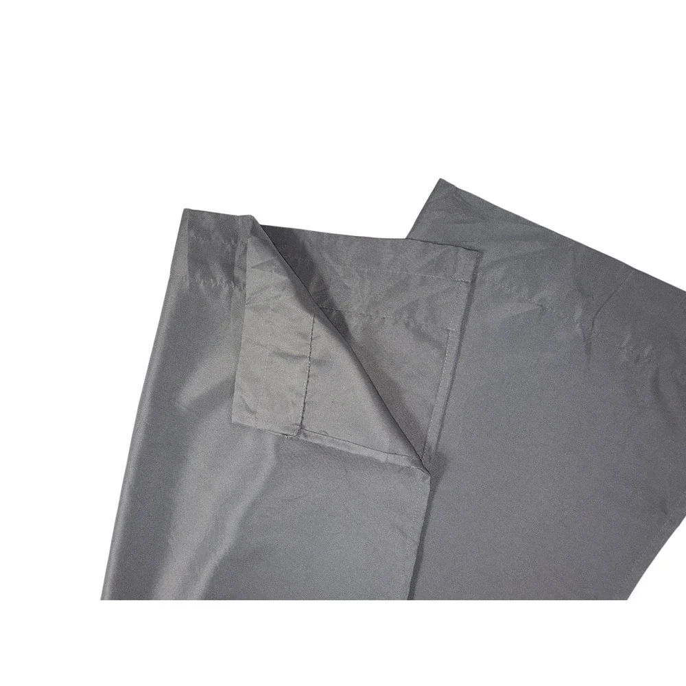 Set 4 Solid Gray Curtains Panels Drapes 64 Long Rod Pocket Lightweight Fabric